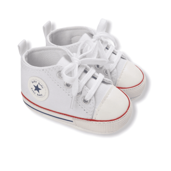 Baby Pre Walker Shoes "Baby Star" White/Red