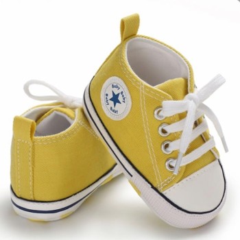 Baby Pre Walker Shoes "Baby Star" - Yellow