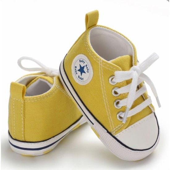Baby Pre Walker Shoes Baby Star - Yellow