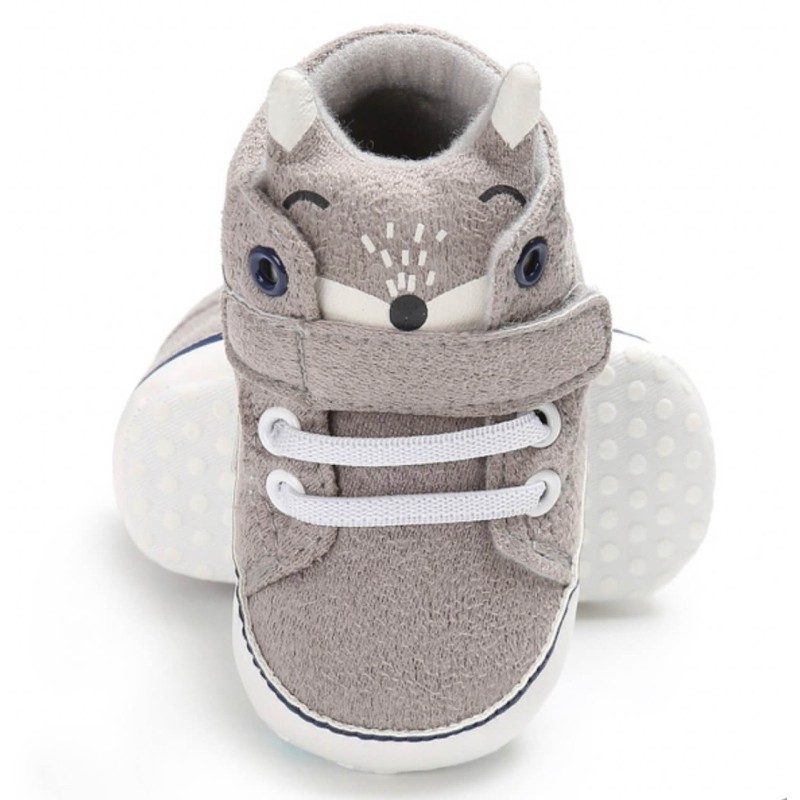 Baby Prewalker Shoes Fox - Grey