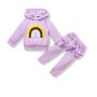 Baby Rainbow Casual Set - Purple