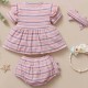 Baby Ribbed Set Stripes - Pink Baby Ribbed Set Stripes - Pink