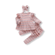 Baby Ribbed Set Stripes - Pink