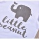 Baby Set Little Peanut Elephant - White/Grey
