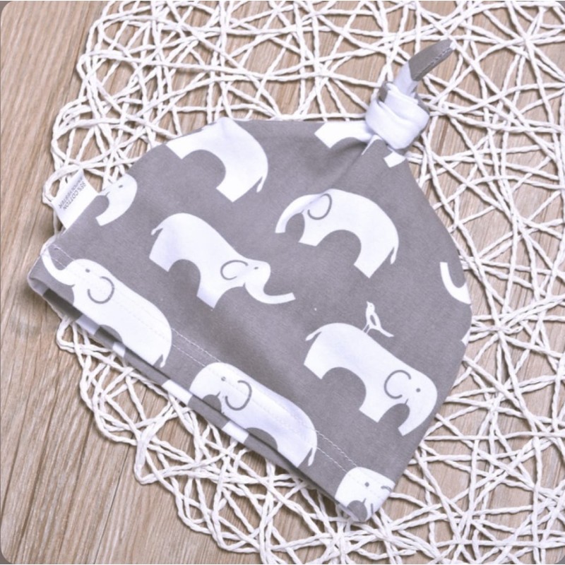 Baby Set Little Peanut Elephant - White/Grey