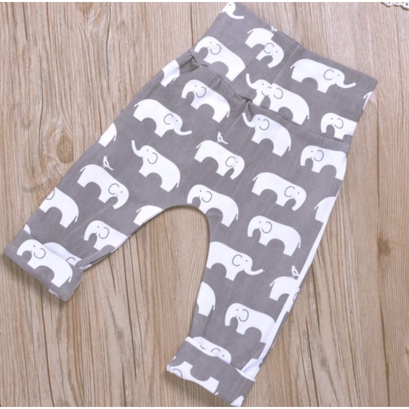 Baby Set Little Peanut Elephant - White/Grey