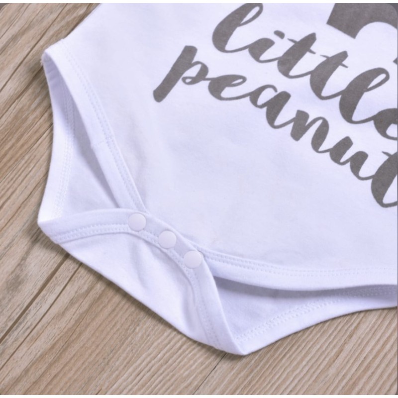 Baby Set Little Peanut Elephant - White/Grey