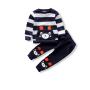 Baby Set Stripped "3D Bear" Navy