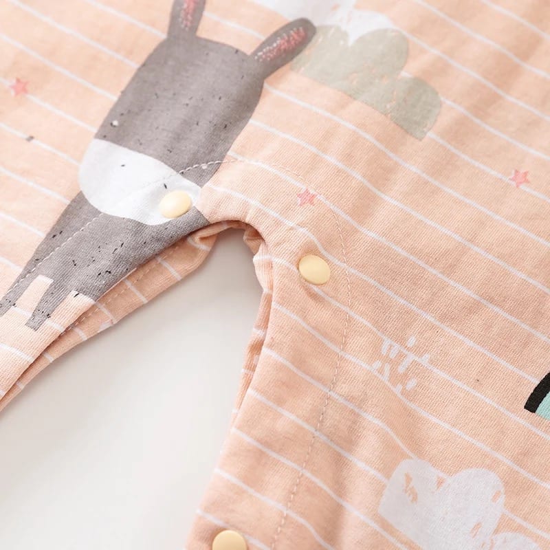 Baby Striped Jumpsuit Lilttle Don - L.Pink