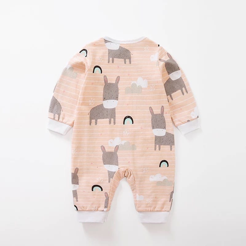 Baby Striped Jumpsuit Lilttle Don - L.Pink