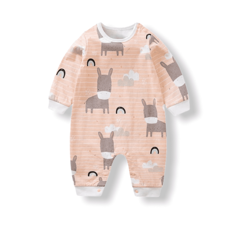 Baby Striped Jumpsuit Lilttle Don - L.Pink