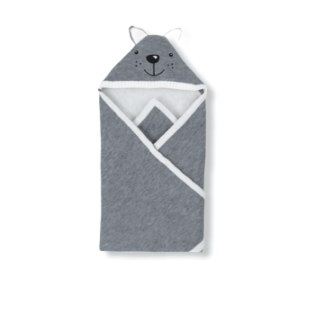 Baby Swaddle Fox Sleeping Bag - Blanket - Grey