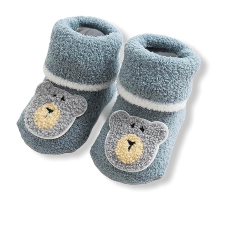 Baby Thermal Fleece Socks - Blue