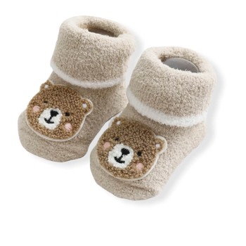 Baby Thermal Fleece Socks - Brown