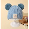 Baby/Toddler Beanie Double Pompon - Sky Blue