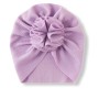 Baby Turban With Pompon - Purple