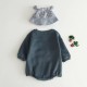 Baby Unisex Fleece Jumpsuit Doggy Face - D. Blue Baby Unisex Fleece Jumpsuit Doggy Face - D. Blue