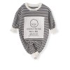 Baby Unisex Happy Face Jumpsuit - Black/White