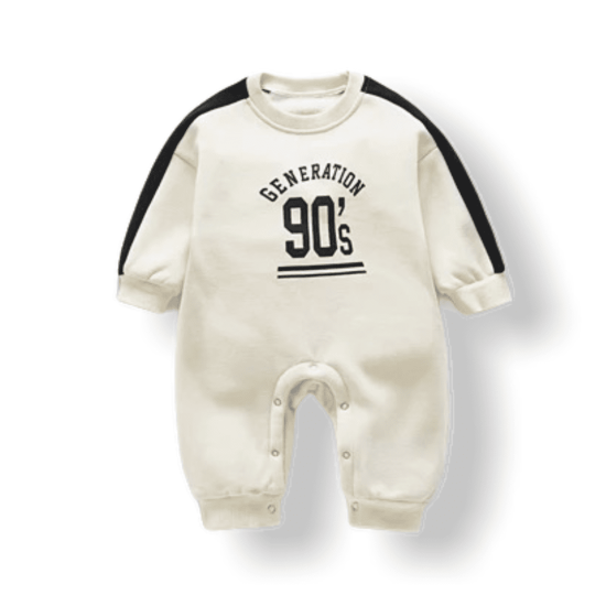 Baby Unisex Jumpsuit - Generation 90s - Ivory Baby Unisex Jumpsuit - Generation 90s - Ivory