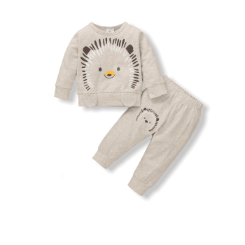 Baby Unisex Set "Raccoon" - Grey