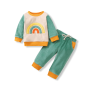 Baby Unisex Set "Rainbow" - Green