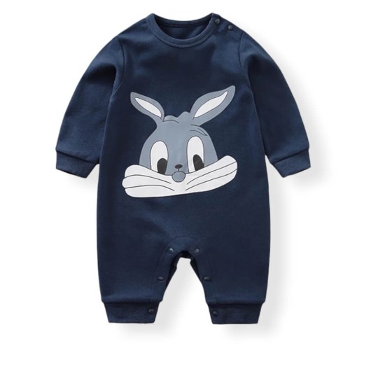 Baby Unisex jumpsuit Blue - Sweet Bunny Baby Unisex jumpsuit Blue - Sweet Bunny
