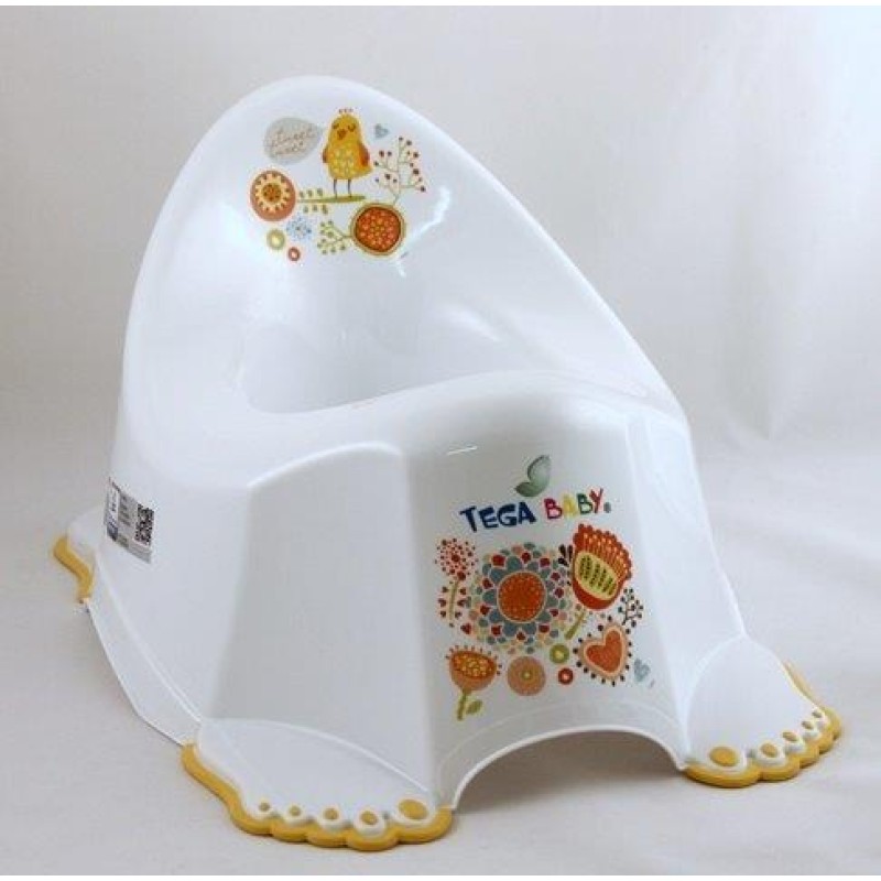 Baby anti-slipl potty Folk white