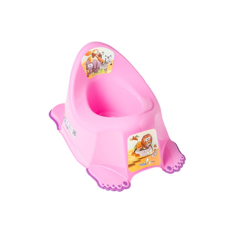 Baby antislip potty Safari pink