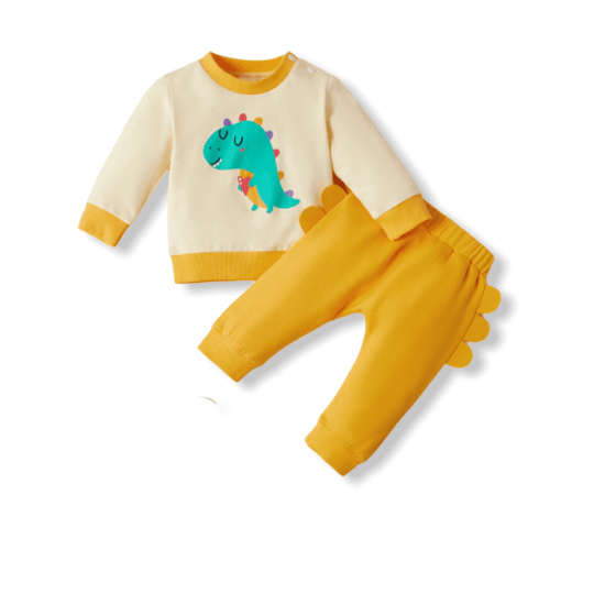 Baby set Little Dino - Yellow