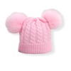 Beanie Baby With Double Pompon - Pink