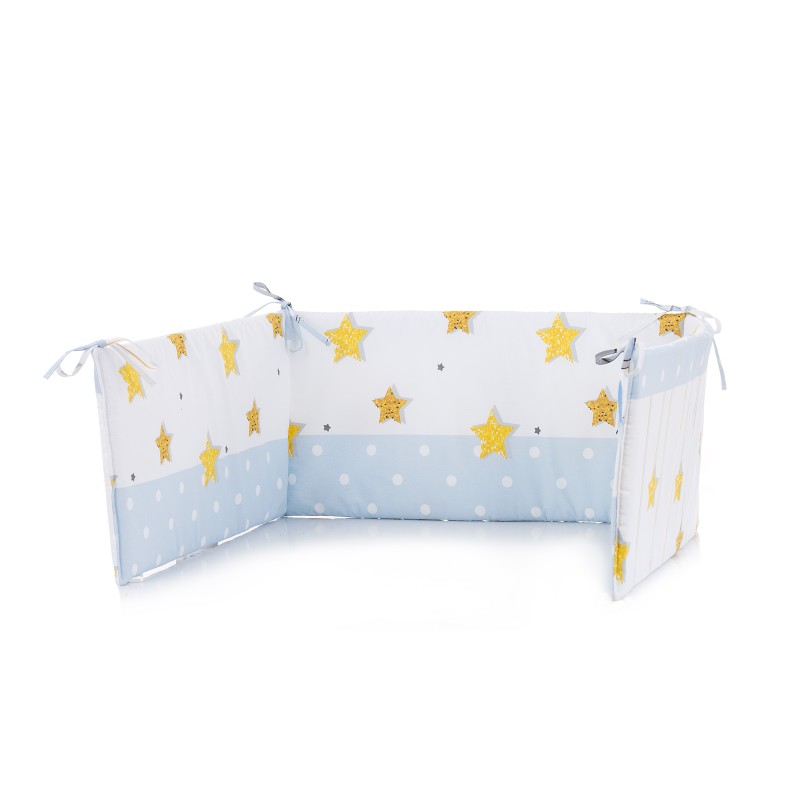 Bed bumpers 60/180 cm blue elephant