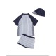 Boy Swimwear Set Crab - Blue/White