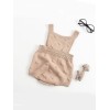 Bubble balls Sleeveless Knitted Baby - Brown