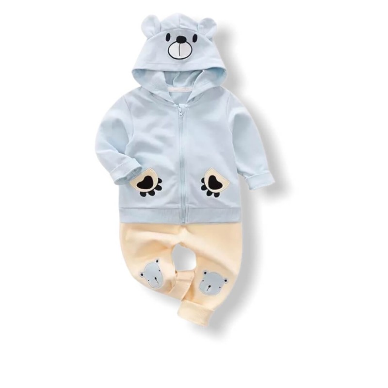 Casual Baby Bear Set  - L.Blue
