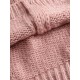 Girl Knit Pompom Handmade Jacket - Pink Girl Knit Pompom Handmade Jacket - Pink