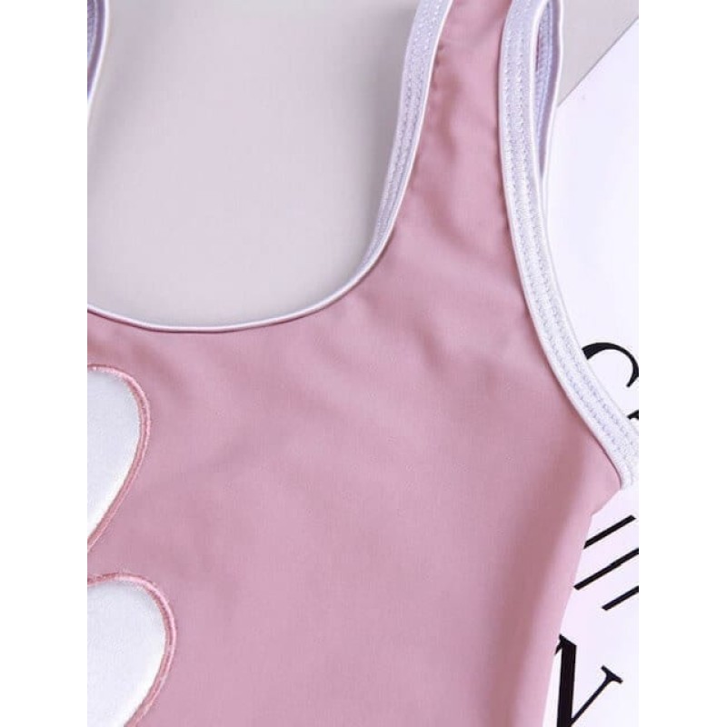 Girl One Piece Swimswit - Pink