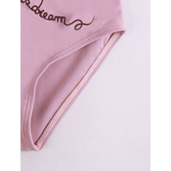 Girl One Piece Swimswit - Pink