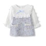 Girl Tweed Dress - Light Blue