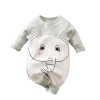 Baby Jumpsuit 3D Happy Elephant - Mint