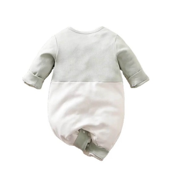 Baby Jumpsuit 3D Happy Elephant - Mint Baby Jumpsuit 3D Happy Elephant - Mint