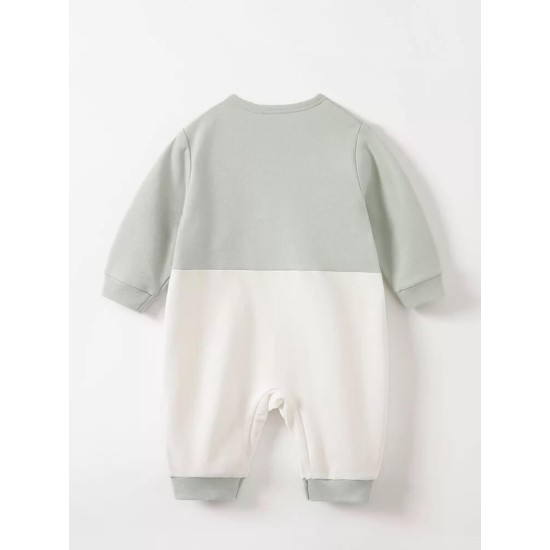 Baby Jumpsuit 3D Happy Elephant - Mint Baby Jumpsuit 3D Happy Elephant - Mint