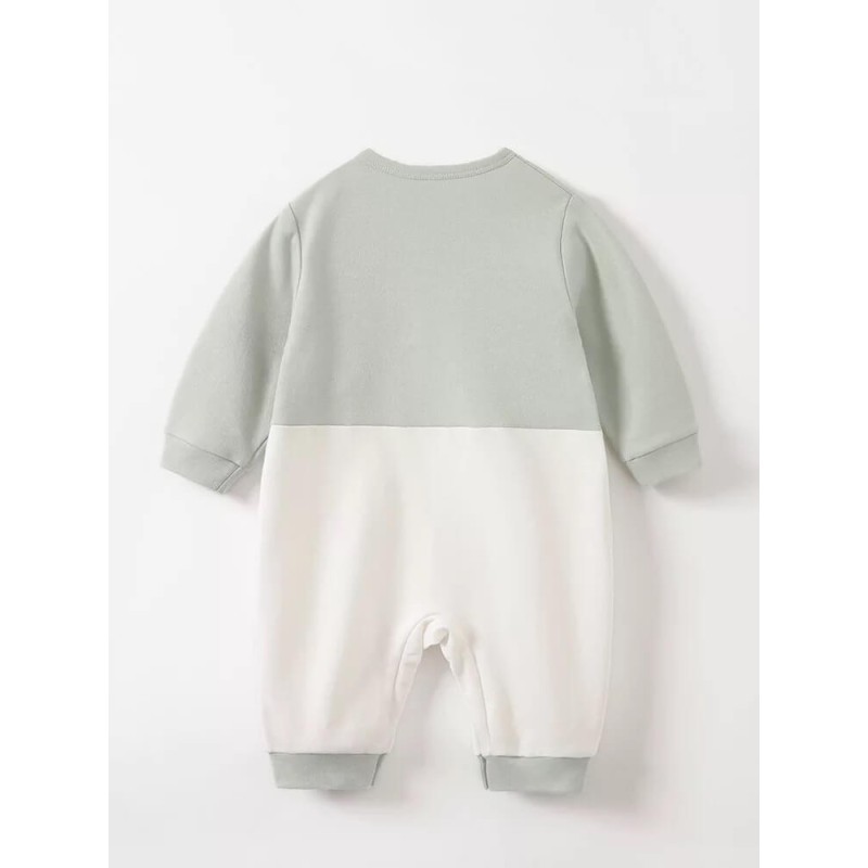 Baby Jumpsuit 3D Happy Elephant - Mint