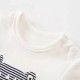 Baby Jumpsuit Little Dino - White Baby Jumpsuit Little Dino - White