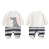 Baby Jumpsuit Little Dino - White