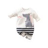 Baby Jumpsuit Little Dino - White