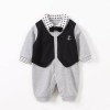 Baby Jumpsuit Gentlemen Costume - Grey