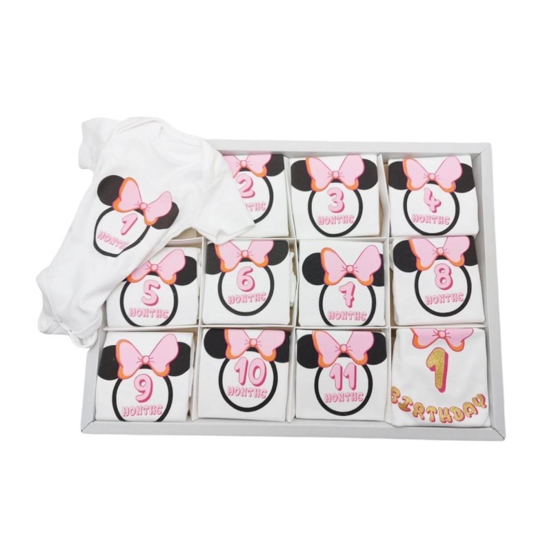 Baby Minnie Jumpsuits Set 12 Months - White