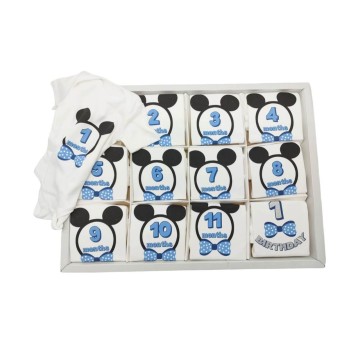 Baby Mickey Jumpsuits Set 12 Months - White