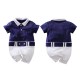 Baby Boy Short Sleeve Jumpsuit - Sailor Navy Baby Boy Short Sleeve Jumpsuit - Sailor Navy