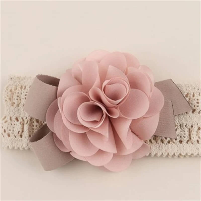 Baby Flower Headband - Nude/Pink